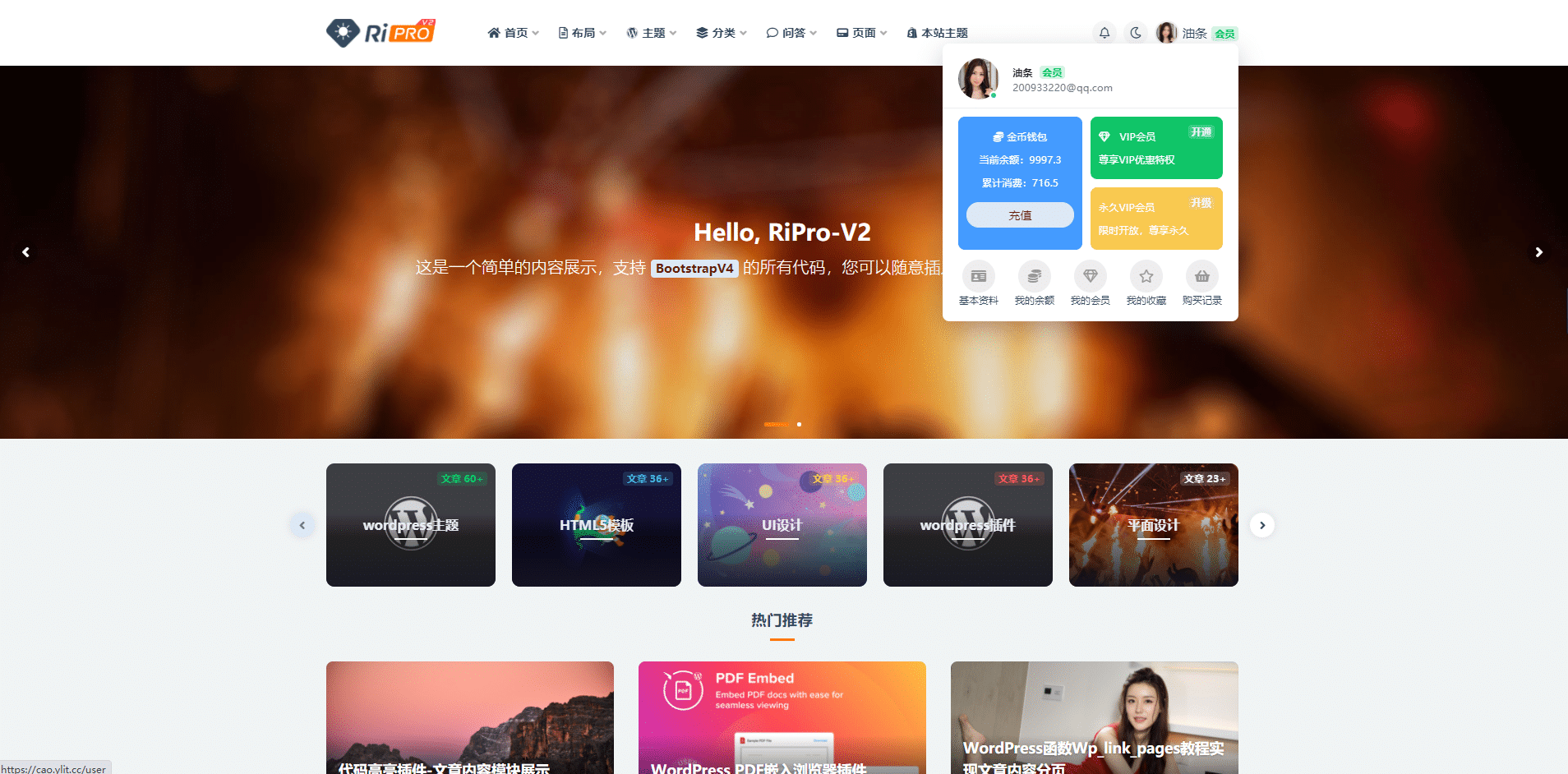 图片[4]-RiPro WordPress主题 - 查尔斯WordPress建站-查尔斯WordPress建站