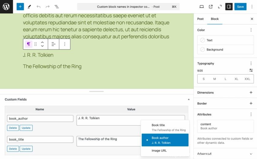 WordPress 6.7 新功能预览:缩小模式、元框、块绑定 API 等等 WordPress资讯 24年11月9日 编辑 网站编辑 取消关注 关注 私信